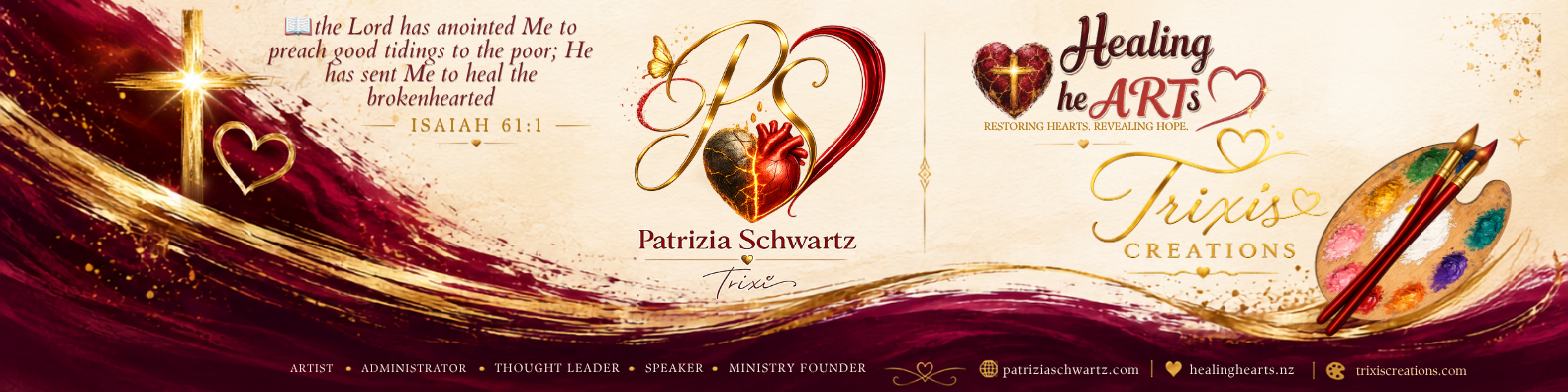 Patrizia Schwartz — artist, administrator, thought leader, speaker, ministry founder. Visit LinkedIn.